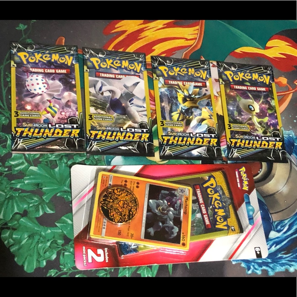 Sealed Pokémon card booster packs